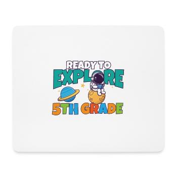 First Day Of School Day Ready to Explore 5th - Mouse Pad (horizontal) - white - Front