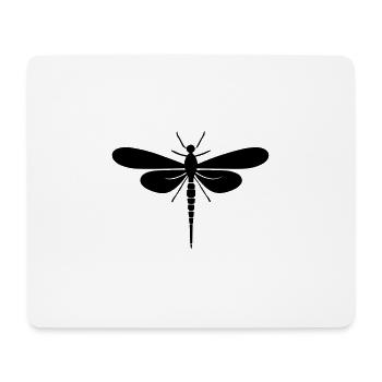 Libelle - Mousepad (Querformat) - Weiß - Vorne