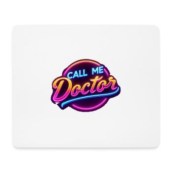 Call Me Doctor 19 - Mousepad (Querformat) - Weiß - Vorne