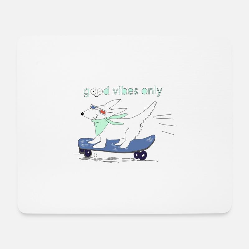 Gute Energie - Mousepad (Querformat) - Weiß