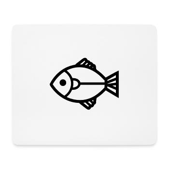 Fish - Mouse Pad (horizontal) - white - Front