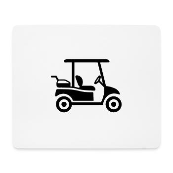 Golfwagen - Mousepad (Querformat) - Weiß - Vorne