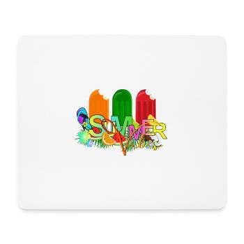 Ambiance estivale - Tapis de souris (format paysage) - blanc - Devant