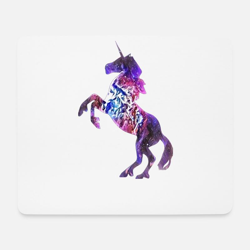 Einhorn - Mousepad (Querformat) - Weiß