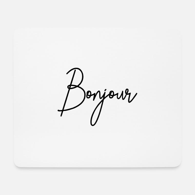 Bonjour - Mouse Pad (horizontal) - white