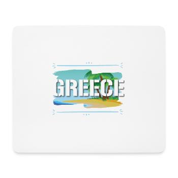 Grèce - Tapis de souris (format paysage) - blanc - Devant