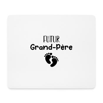 Bientôt futur GRAND PÈRE citation - Tapis de souris (format paysage) - blanc - Devant