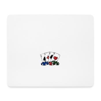 Abuela's Winning Poker Shirt Grandma Poker Player - Mousepad (Querformat) - Weiß - Vorne