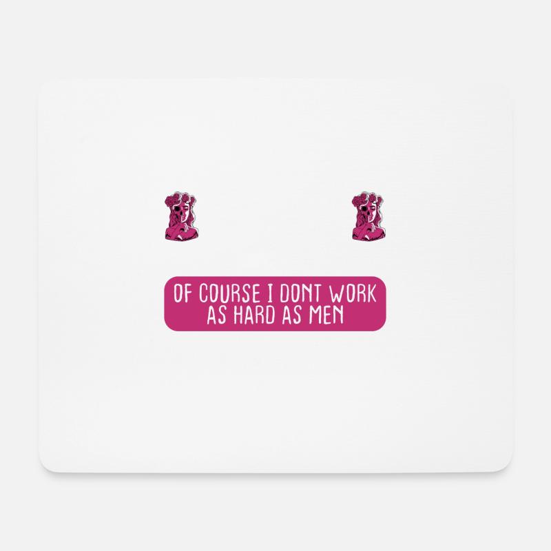 Female Archivist Get It Right The First Time - Mousepad (Querformat) - Weiß