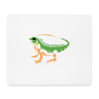 Reptilienleguan Haustier Liebhaber Gift - Mousepad (Querformat) - Weiß - Vorne