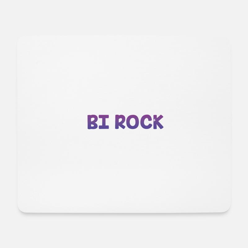 Bi Rock Bisexual LGBTQ Bi Pride LGBT Lesbian Gay - Mousepad (Querformat) - Weiß