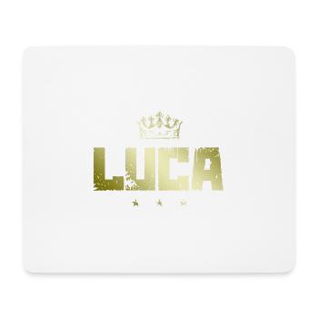 Luca - Tapis de souris (format paysage) - blanc - Devant