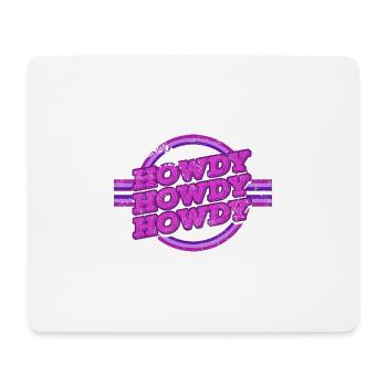 Howdy Howdy 60s Western Rodeo Texas - Mousepad (Querformat) - Weiß - Vorne