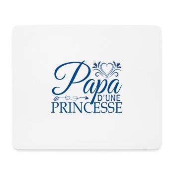Papa fête des pères cadeau pour mon père fille - Tapis de souris (format paysage) - blanc - Devant