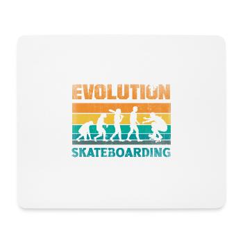 Evolution Skateboarding Skate Retro Streetwear - Mousepad (Querformat) - Weiß - Vorne