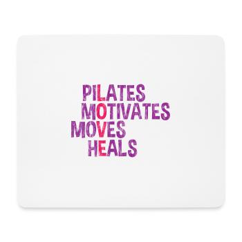 Le Pilates motive les mouvements guérit 3 - Tapis de souris (format paysage) - blanc - Devant