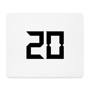 20,20 JAHRE,20-JÄHRIGES JUBILÄUM,20-JÄHRIGES JUBILÄUM - Mousepad (Querformat) - Weiß - Vorne