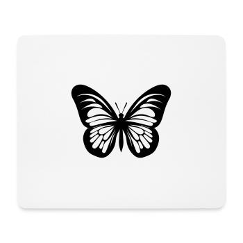 Papillon - Tapis de souris (format paysage) - blanc - Devant