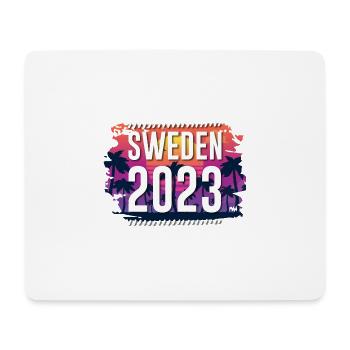 Suède 2023 - Tapis de souris (format paysage) - blanc - Devant