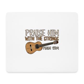 Praise Him With The Strings 2 - Mousepad (Querformat) - Weiß - Vorne