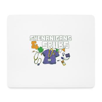 Shenanigans & Scrubs ER Nurse Physician St. - Mousepad (Querformat) - Weiß - Vorne