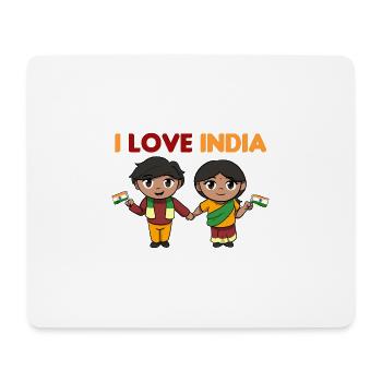 Indien Inder Hindu Stolz Flagge Land I Geschenk - Mousepad (Querformat) - Weiß - Vorne