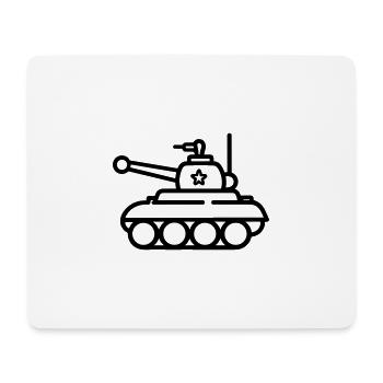 tank - Mouse Pad (horizontal) - white - Front