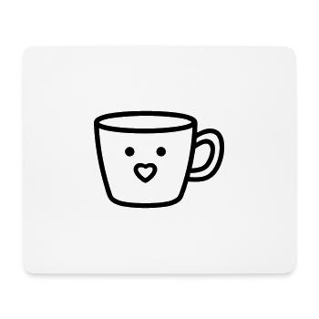 Mug de café - Tapis de souris (format paysage) - blanc - Devant