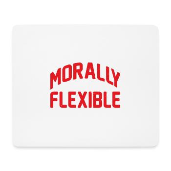 Morally Flexible 5 - Mousepad (Querformat) - Weiß - Vorne