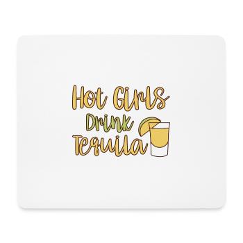 Hot Girls Drink Tequila 4 - Mousepad (Querformat) - Weiß - Vorne