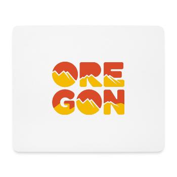 Oregon Portland Amerika Bundesstaat für Oregon - Mousepad (Querformat) - Weiß - Vorne