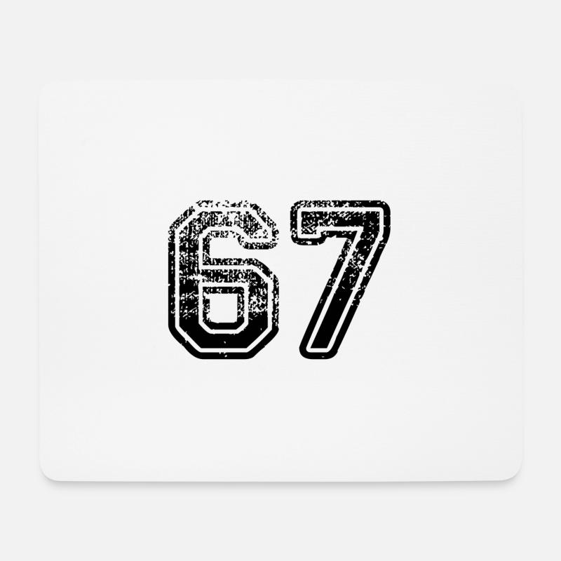 67 - Mousepad (Querformat) - Weiß