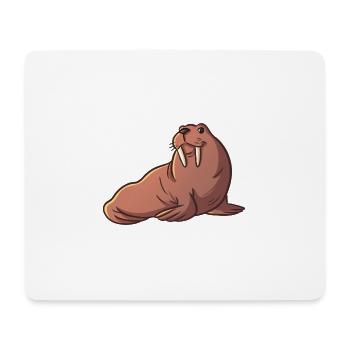 Niedliche Walross Kindergeschenke Arktik Tiere - Mousepad (Querformat) - Weiß - Vorne