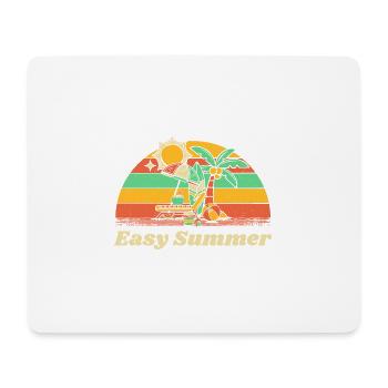 Easy Summer Holiday Beach Festival Ocean Vacation - Mousepad (Querformat) - Weiß - Vorne