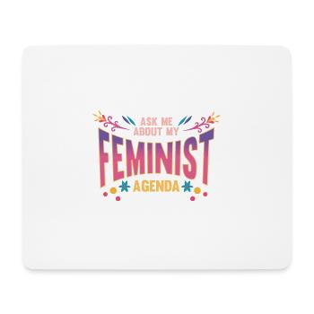 Frauen Gleichberchtigung Design und Feminist - Mousepad (Querformat) - Weiß - Vorne
