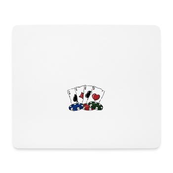 I'm Calling the Bet Poker Casino Poker Player - Mousepad (Querformat) - Weiß - Vorne