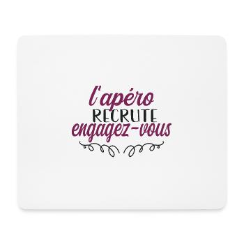 apéro recrute engagez vous - Tapis de souris (format paysage) - blanc - Devant