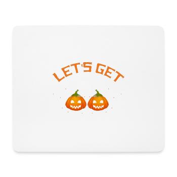 Let's Get Smashed Funny Halloween Pumpkin - Mousepad (Querformat) - Weiß - Vorne