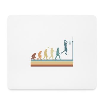 Basketball Sports Evolution for BBall Lovers Dunk - Mouse Pad (horizontal) - white - Front