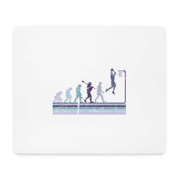 Basketball Sports Evolution for BBall Lovers Dunk - Mousepad (Querformat) - Weiß - Vorne
