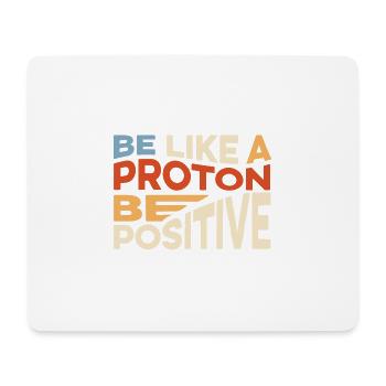 Soyez comme un poison de microbiologiste proton - Tapis de souris (format paysage) - blanc - Devant