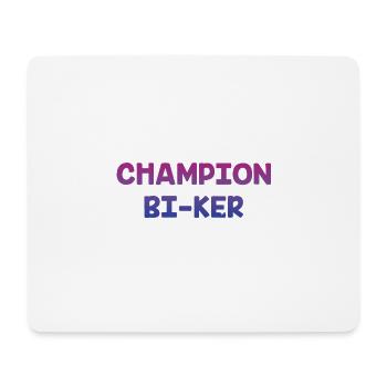 Champion Biker Bisexual LGBTQ Bi Pride LGBT - Mousepad (Querformat) - Weiß - Vorne