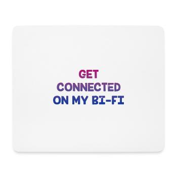Connected on My Bi Fi Bisexual Friends Bi Pride - Mousepad (Querformat) - Weiß - Vorne