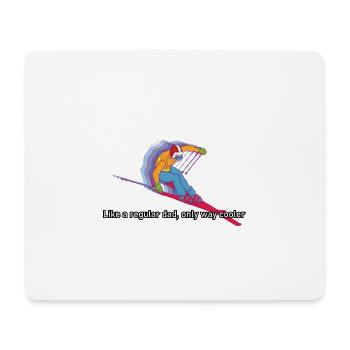 Lustiges Skifahrer und Apreski Design Ski Urlaub - Mousepad (Querformat) - Weiß - Vorne