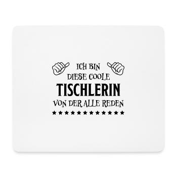 Tischlerin Spruch Schreinerin Tischlerin Geschenk - Mousepad (Querformat) - Weiß - Vorne