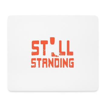 Still Standing Cool Retro Prosthesis T-Shirt - Mouse Pad (horizontal) - white - Front
