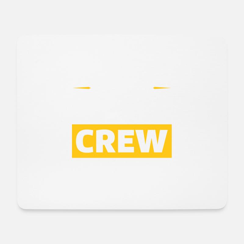 Party Crew - Mousepad (Querformat) - Weiß