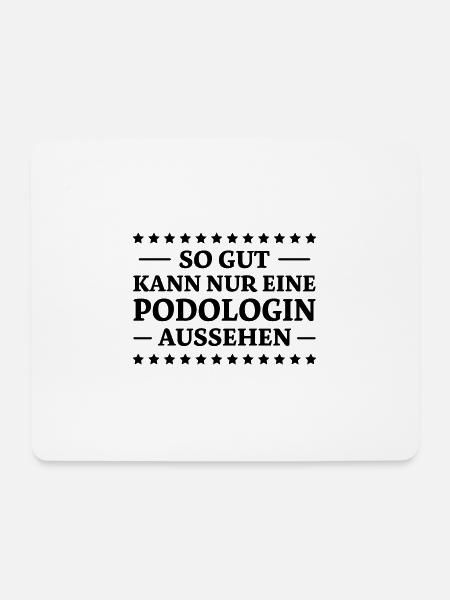 Podologin Spruch Fußpflegerin Podologin Geschenk - Mousepad (Querformat) - Weiß