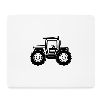 Traktor - Mousepad (Querformat) - Weiß - Vorne