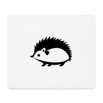Hérisson - Tapis de souris (format paysage) - blanc - Devant